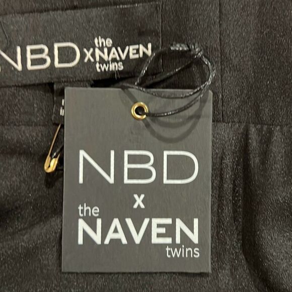 NBD X Naven twins high times black halter maxi dress size Small NWT - Picture 10 of 10